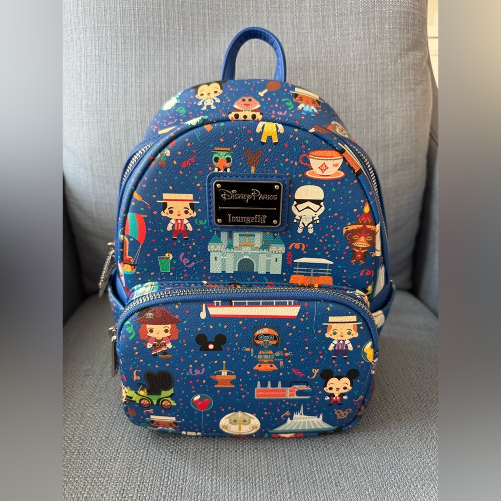 Loungefly Disney Parks Blue Kids Backpack